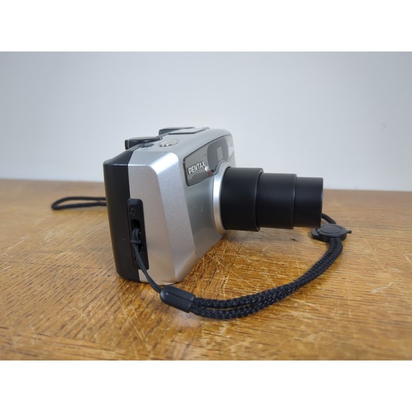 Pentax - Espio 115V - Silver 38mm-115mm Point & Shoot 35mm Film Camera - Tested - Picture 7 of 9